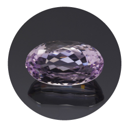 15,26 ct. Kunzite Oval Cut