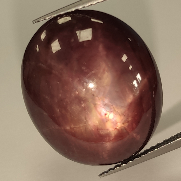 24.11ct Star Ruby oval cabochon 18.85x15.74mm