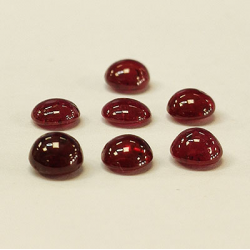 2.23ct Red Ruby Round Cut 3.7-3.8mm 7 Pieces