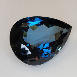 34.54ct Topaz London Natural Size Pear 24.05x17.23 mm