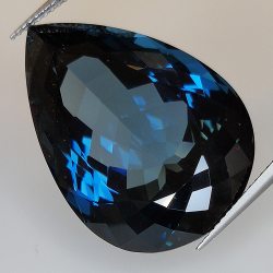 34.54ct Topaz London Natural Size Pear 24.05x17.23 mm