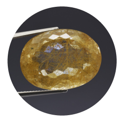 32,66 ct. Rutile Quartz Oval Cut