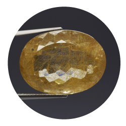 32,66 ct. Rutile Quartz Oval Cut