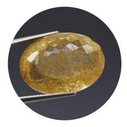 33,37 ct. Rutile Quartz Oval Cut