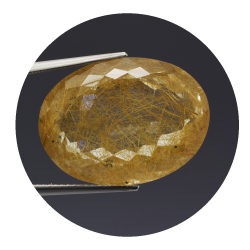 33,37 ct. Rutile Quartz Oval Cut