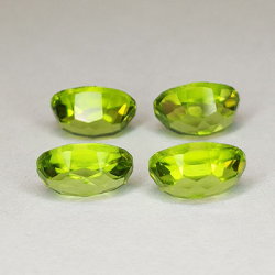 2pc Peridot Oval Cut 7x5mm