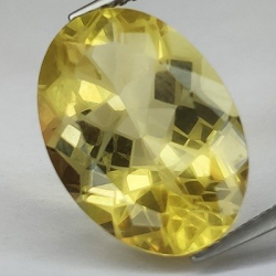 6,85 ct Citrinquarz im Ovalschliff 15,27 x 10,93 mm