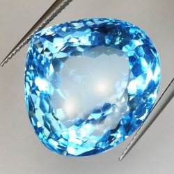 Topaze bleue 54,14 ct taille poire 22,32 x 20,75 mm