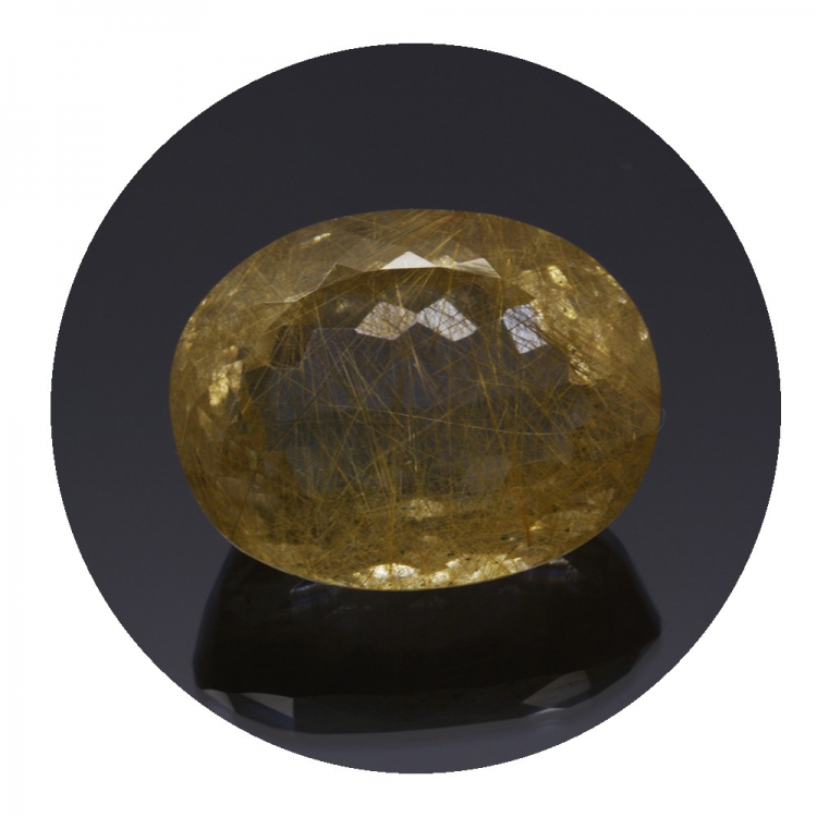 25,61 ct. .Rutilquarz Oval