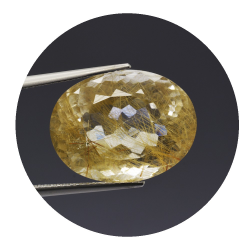 20,01 ct .Rutilquarz Oval