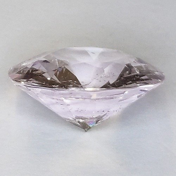 5,96 ct rosa Morganit im Rundschliff 13,70 x 13,33 mm