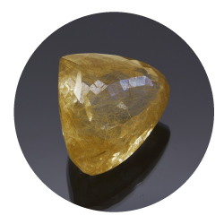 41,72 ct. Rutile Quartz Pear Cut