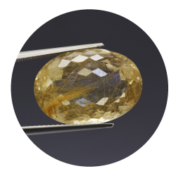 18,47 ct. Rutile Quartz Oval Cut