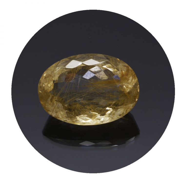 18,47 ct. Quarzo Rutilato Ovale