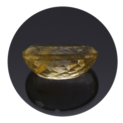 18,47 ct. Rutile Quartz Oval Cut