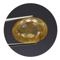 17,69 ct. Rutile Quartz Oval Cut