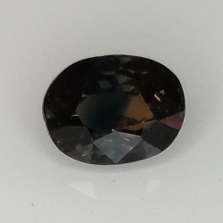 1.02ct Party sapphire oval cut 6.28 x 4.79 mm