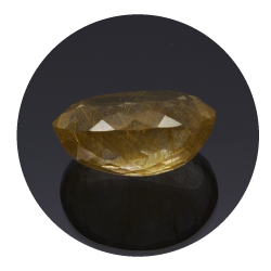 17,69 ct. Rutile Quartz Oval Cut