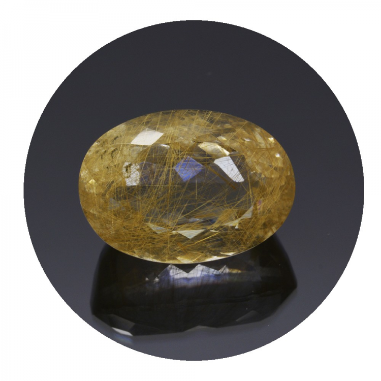 18,23 ct. Rutile Quartz Oval Cut