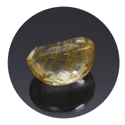 18,23 ct. Rutilquarz Oval