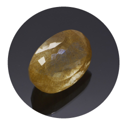 22,98 ct. Rutile Quartz Oval Cut