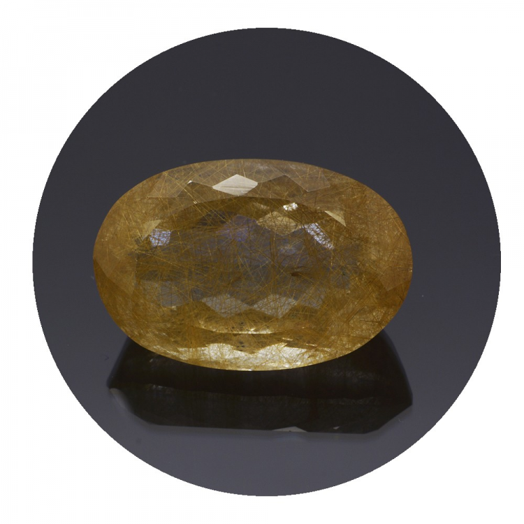 22,98 ct. Rutile Quartz Oval Cut