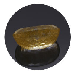 22,98 ct. Rutile Quartz Oval Cut