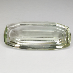 23,97 ct Prasiolite coupe spéciale 33,09 x 14,48 mm