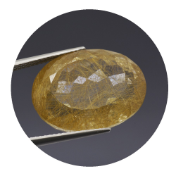 20,81 ct. Quarzo Rutilato Ovale