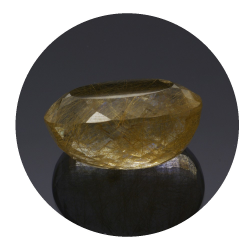 20,81 ct. Rutilquarz Oval