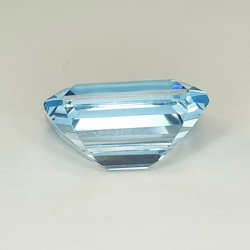 14,55ct Topacio Azul Talla Esmeralda 15,60x11,74mm