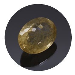 35,51 ct Rutilquarz Oval