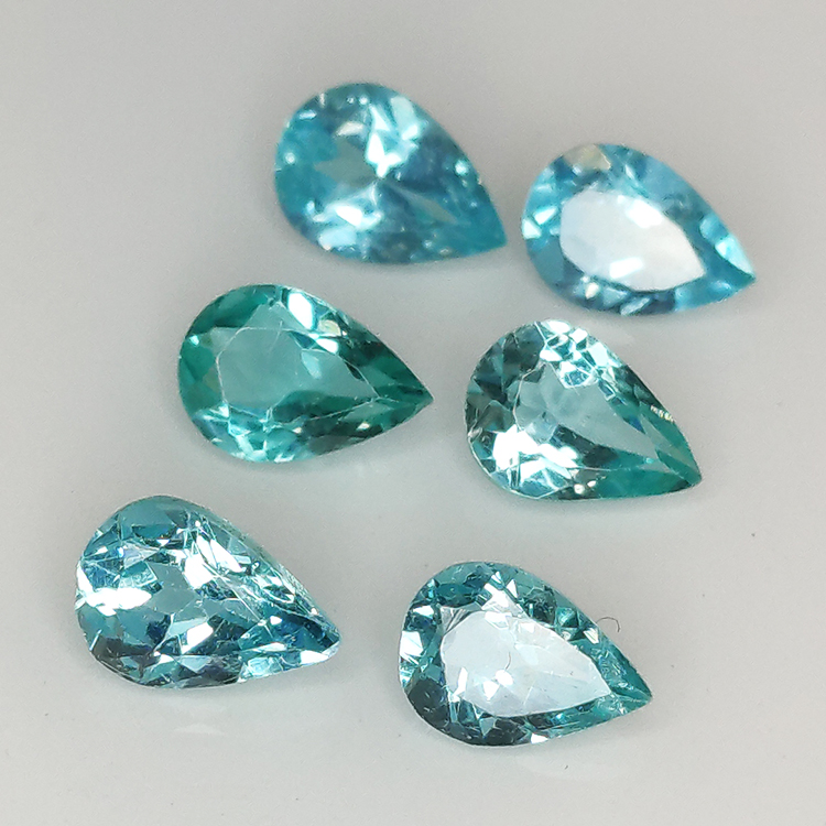 1ct Apatite Taille Poire 6x4mm