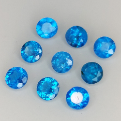 Taglio rotondo di apatite da 1 ct, 2,75-4,05mm