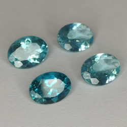 1 pezzo di apatite con taglio ovale 8x6mm