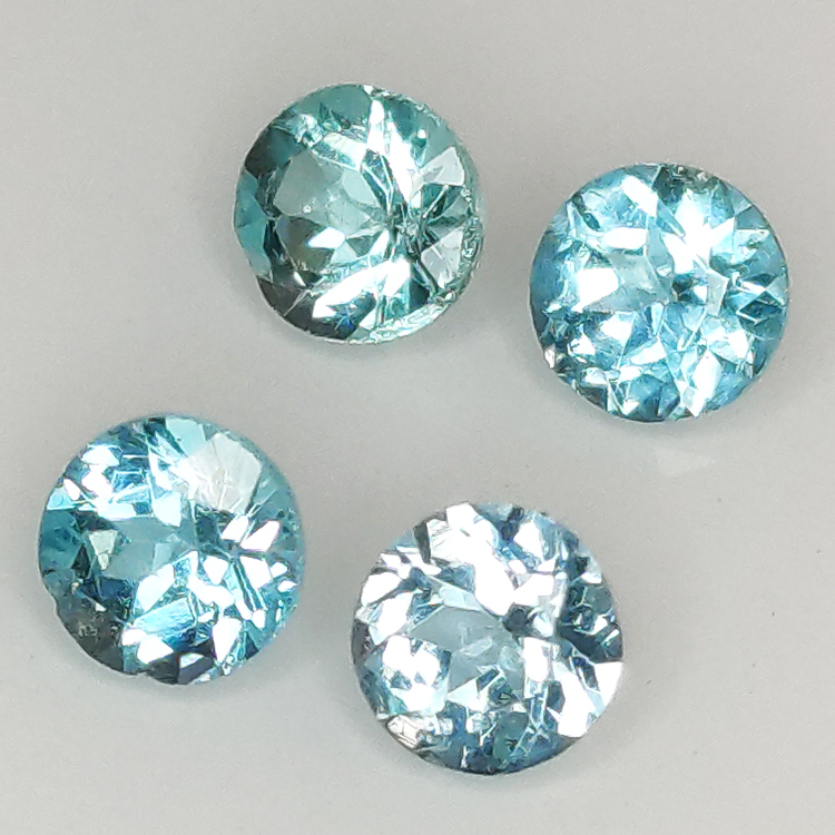 1ct Apatite Round Cut 3,9-4,0mm