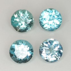 Taglio rotondo di apatite da 1 ct, 3,9-4,0 mm