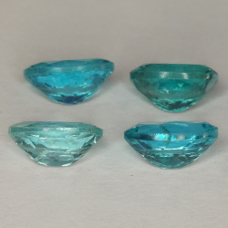 1 pezzo di apatite con taglio ovale 8,5x6,5 mm