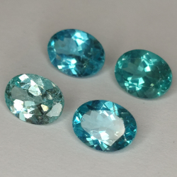 1 pezzo di apatite con taglio ovale 8,5x6,5 mm