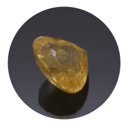 14,99 ct. Rutile Quartz Pear Cut