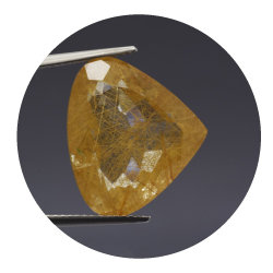 14,99 ct. Rutile Quartz Pear Cut