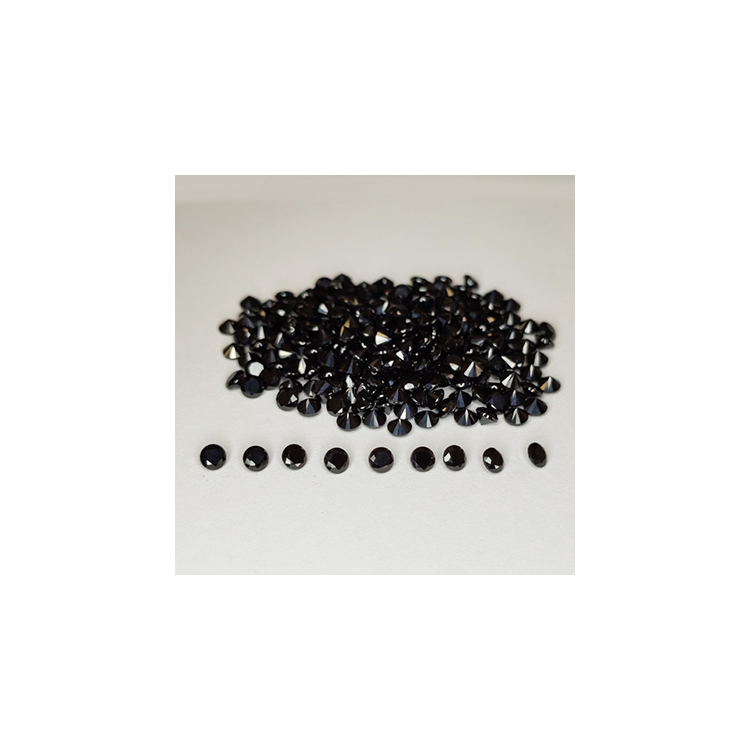 Spinello nero a taglio rotondo da 37,83 ct 3 mm