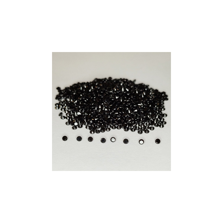 17.31ct Espinela negra talla redonda 1.5mm