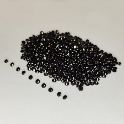 46,34 ct Spinelle noir taille ronde 2 mm