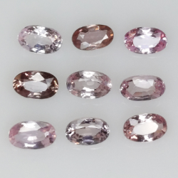 Saphir Padparadscha 3,01 ct taille ovale 5x3 mm