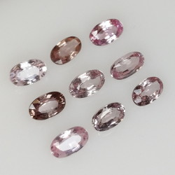 3.01ct Zafiro Padparadscha talla oval 5x3 mm