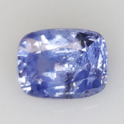 0,97 ct blauer Saphir im Kissenschliff 6,34 x 4,90 mm