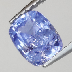 0,97 ct blauer Saphir im Kissenschliff 6,34 x 4,90 mm