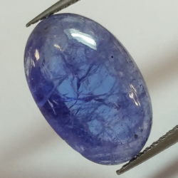 Tanzanite taille ovale 6,91 ct 15,20 x 10,52 mm