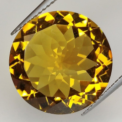 11.87ct Cuarzo Citrino Talla Redonda 16 mm